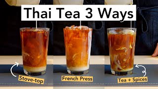 How To Make Thai Tea with Tea Bags or Thai Tea Mix [upl. by Rus]