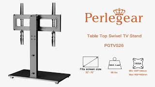 StepByStep Installation Guide for Perlegear PGTVS26 Universal TV Stand [upl. by Jahncke]