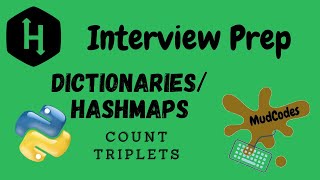 Count Triplets Dictionaries and Hashmaps  HACKERRANK Solution  PYTHON  Interview Preparation Kit [upl. by Norse]