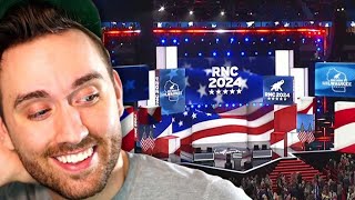 Atrioc Reacts to the Republican National Convention [upl. by Aeduj]