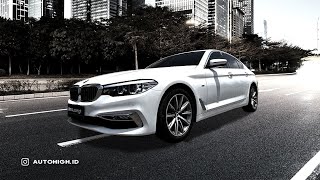 BMW 520i LUXURY 20182019 G30 WHITE ON SADDLE TAN [upl. by Kunkle]