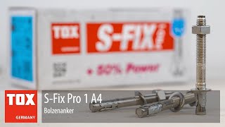 TOX Bolzenanker SFix Pro 1 A4 [upl. by Attelrahc914]