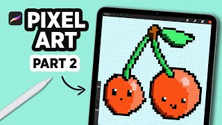 HOW to MAKE a PIXEL ART canvas in PROCREATE Shorts [upl. by Marcy]