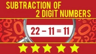 Learn Subtraction of 2 Digit Numbers by Long and Short Methods [upl. by Introk]