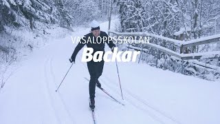 Vasaloppsskolan – Backar Träna på snö del 3 av 4 [upl. by Faith]