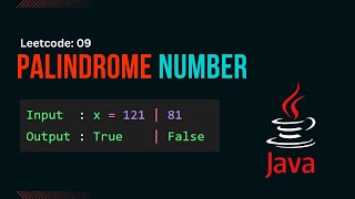 Palindrome Number in Java  Tamil [upl. by Enyleve]