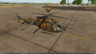 DCS OH58D Kiowa Warrior  Rockets  Guns  Startup  Hover  Flight  cr3puscul [upl. by Pelagias]