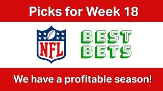 NFL Week 18  Best Bets [upl. by Natsreik]