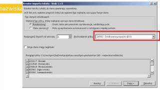 excel160  Import danych txt csv 14  pochodzenie kodowanie polskie znaki diakrytyczne [upl. by Hurley]