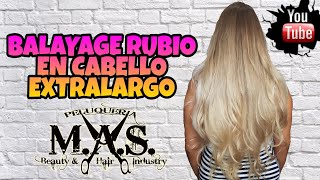 Como Hacer Mechas Balayage En Cabello Largo [upl. by Ivgnout]