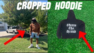 How To Make Cropped Hoodie  How To Crop Your Hoodie DIY [upl. by Onit]