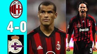 Deportivo La Coruna 0 x 4 AC Milan Inzaghi Rivaldo ●UCL 20022003 Extended Goals amp Highlights [upl. by Ylecic842]