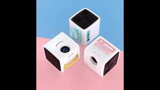 Excelvan Q2 compact cube kids projector Children mini home tv [upl. by Malek7]