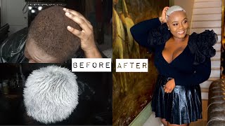 DIY BLEACHING MY HAIR FROM BLACKBROWN TO PLATINUM BLONDEWHITE USING TAREK ALI’S TUTORIAL [upl. by Lonne907]