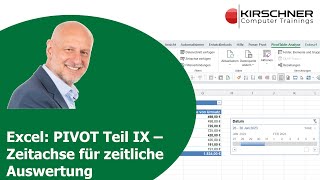 Pivot Tabelle Teil IX zeitliche Auswertung nach Tag Monat Quartal Jahr Zeitachse [upl. by Billy]