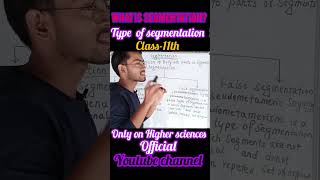 Segmentation class 11 biologywhat is metameric segmentation class11 biology shortsneetbiology [upl. by Ennaeilsel]