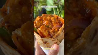 Spicy Paneer Frankie Must Try 🔥 shorts paneerfrankie paneerroll foodshorts streetfood foodie [upl. by Areivax78]