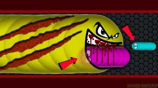 Wormateio 2 Pro Vs 1 Noob Epic Ultimate Pro Skill Tiny Beast Wormateio Best Gameplay V2 [upl. by Lekzehcey226]