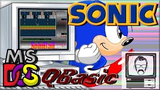 Sonic in QBASIC Quick Play  Nostalgia Nerd [upl. by Knuth590]