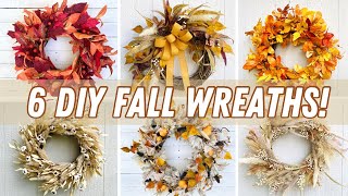 How to make 6 different fall wreaths [upl. by Elrem]