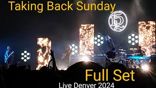 Taking Back Sunday Full Set Live  The Mission Ballroom Denver CO June 12th 2024 [upl. by Klemens]