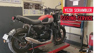 Yezdi Scrambler 2nd Service  Yezdi Scrambler Modification and Ownership Review [upl. by Piefer]