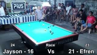 Jayson quotStarquot Marabe Vs Efren quotBataquot Reyes Part 4 [upl. by Jaine]