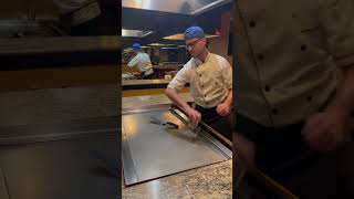 Hibachi chef trick [upl. by Kimmel581]