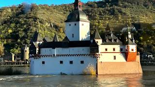 Sailing thru Middle Rhine Valley by Viking River Cruise [upl. by Libbie]