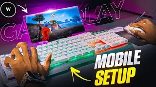 FAST TIME PLAYING IN PC 😄 mobile main keyboard and mouse lagake 🔥🔥 [upl. by Deeas525]