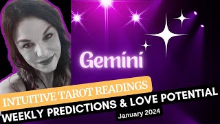 GEMINI “THE DIVINE KNOWS EXACTLY WHAT YOU WANT amp IS BRINGING IT TO YOU” 🥰🥹JANUARY 2024 LOVE TAROT [upl. by Sucramad639]