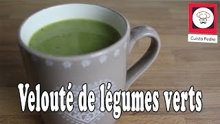 Soupe velouté de légumes verts Thermomix TM5 [upl. by Schwerin]