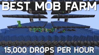 Best Mob Farm Minecraft 121  15000 Drops per Hour  Easy Build [upl. by Bren]