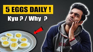 What will happen if you eat 5 eggs daily   Nikhil Nautiyal Fitness [upl. by Ching]