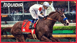 TRIPLE CROWN POUR JUSTIFY   Belmont Stakes 2018 [upl. by Keefe219]