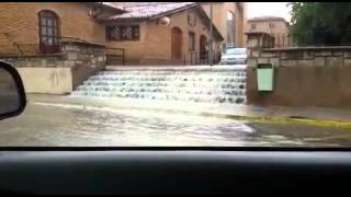 Tromba de agua en Tudela [upl. by Latreshia]