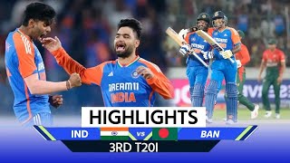 IND vs BAN 3rd T20I Highlights Today Match Highlights  SanjuSurya Highlights  Hyderabad Match [upl. by Aerdma]