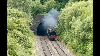 46100 Royal Scot at Brill Tunnel [upl. by Ahse]