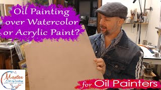 Oil Painting Tip  Acrylic or Watercolor Underpainting  Which is Best [upl. by Hammer]