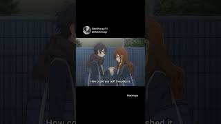 First real kiss Hori and Miyamura 😘 Horimiya shorts anime best 2023 [upl. by Anirdnaxela]