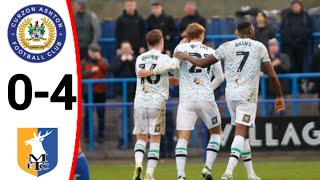 Curzon Ashton vs Mansfield Town 04 All Goals and Extended Highlights [upl. by Yttik]