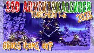 TÜRCHEN 1  6 🎄 GRATIS ITEMS EXP 🐴 WINTER KALENDER 2023  Star Stable SSO [upl. by Cirdahc]