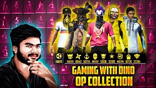 GAMING WITH DINO OP COLLECTION FREE FIRE AVDINO COLLECTION [upl. by Weisberg]