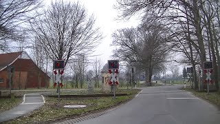 Spoorwegovergang Vechta D  Railroad crossing  Bahnübergang [upl. by Crista]