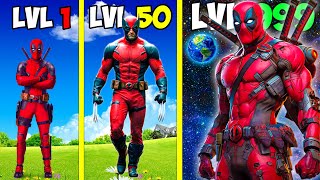 Level 1 DEADPOOL to Level 1000000000 DEADPOOL in GTA 5 [upl. by Bein207]