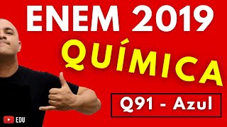 ENEM 2019 QUÍMICA  Tema HIDRÓXIDO DE SÓDIO E OXIRREDUÇÃO Questão 91  Prova Azul [upl. by Ainezey]