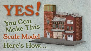 Download Print Build Paper Models for Railroad Layouts  Tutorial 😄 [upl. by Neuberger]