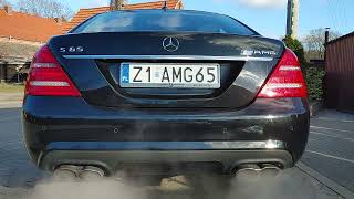 MercedesBenz S65 AMG V12 BITURBO Cold Start SOUND [upl. by Sparky]