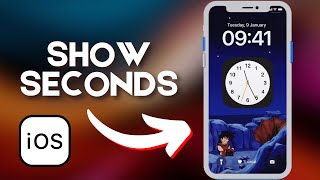 How to See Seconds on iPhone using Clock Widget [upl. by Janie]