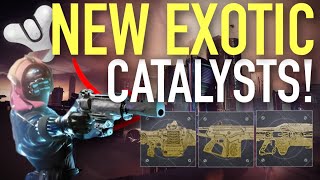 NEW EXOTIC CATALYSTS Divinity Xenophage amp More Destiny 2 Lightfall [upl. by Coh162]